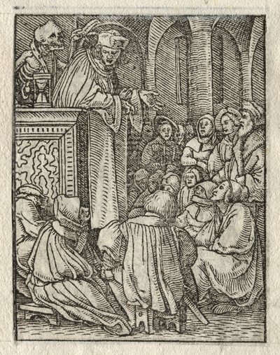 La Danza de la Muerte: El Predicador; El Sacerdote de Hans Holbein