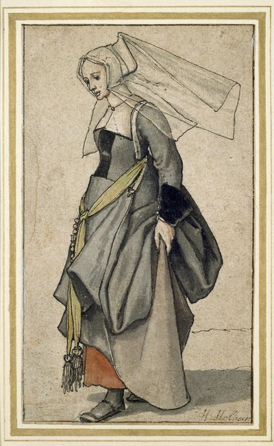 Una Joven Inglesa, siglo XVI de Hans Holbein der Jüngere