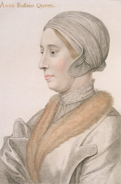 Ana Bolena (1507-36) grabado por Francesco Bartolozzi (1727-1815) de Hans Holbein der Jüngere