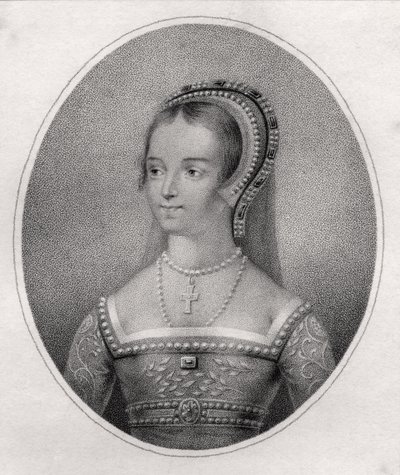 Catalina Parr, grabado por Bocquet, de 