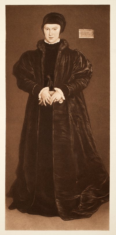 Cristina de Dinamarca, Duquesa de Milán, c.1538, pub. 1640 de Hans Holbein der Jüngere