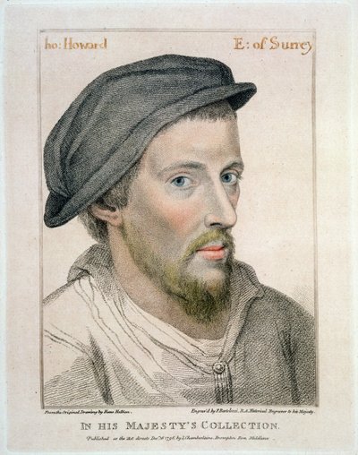 Henry Howard, Conde de Surrey (c.1517-47) grabado por Francesco Bartolozzi (1727-1815) de Hans Holbein der Jüngere