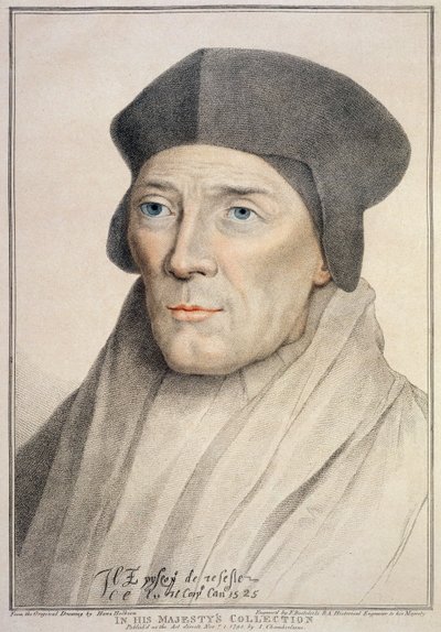 John Fisher, Obispo de Rochester (1469-1535) grabado por Francesco Bartolozzi (1727-1815) de Hans Holbein der Jüngere