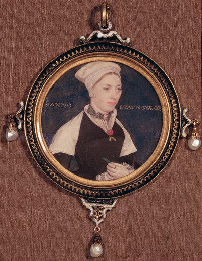 Retrato en miniatura de Jane Small, anteriormente conocida como Sra. Robert Pemberton, c.1540 de Hans Holbein der Jüngere