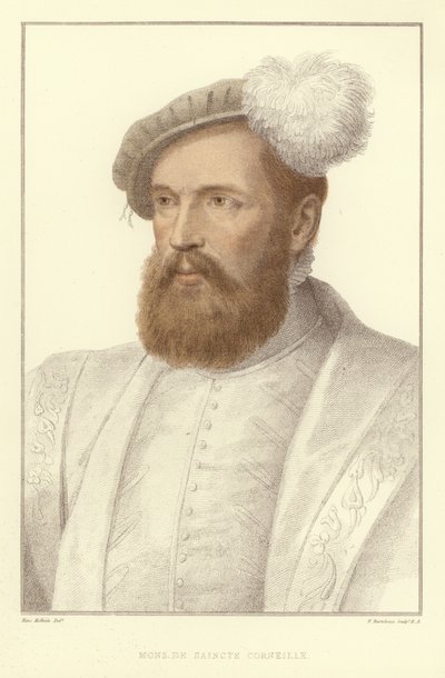 Monsieur De Saincte Corneille (aguafuerte) de Hans Holbein der Jüngere