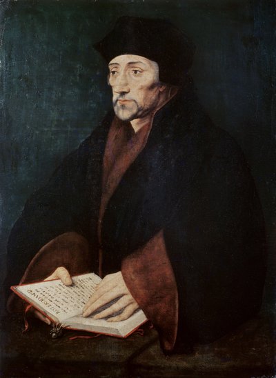 Retrato de Desiderius Erasmus (1466-1536) de Rotterdam de Hans Holbein der Jüngere