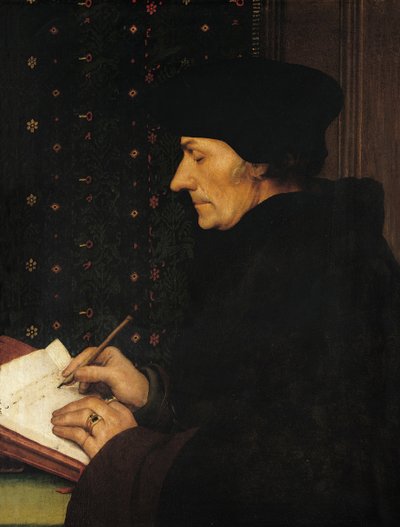 Retrato de Desiderio Erasmo de Hans Holbein der Jüngere