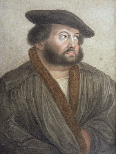 Retrato de Hans Holbein (14978-1543) grabado por Francesco Bartolozzi (1727-1815) de Hans Holbein der Jüngere