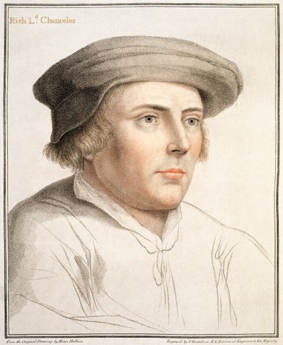 Richard Rich, Primer Barón Rich (c.1496-1567) grabado por Francesco Bartolozzi (1727-1815) de Hans Holbein der Jüngere