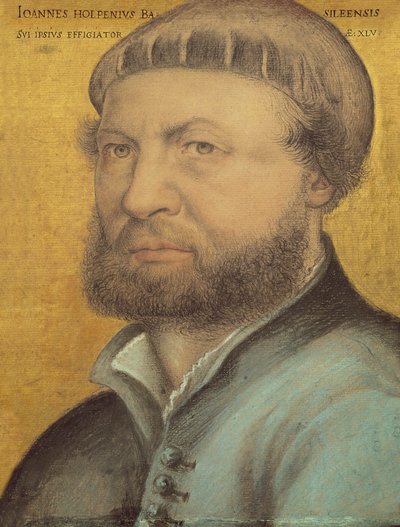 Autorretrato, 1542 de Hans Holbein der Jüngere