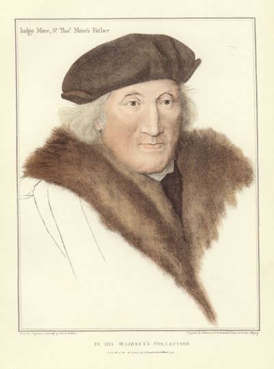 Sir John More, padre de Sir Thomas More (aguafuerte) de Hans Holbein der Jüngere