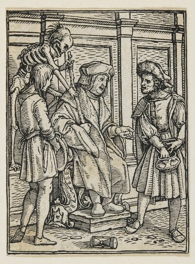 El juez de la Danza de la Muerte (Lyon), 1538 de Hans Holbein der Jüngere