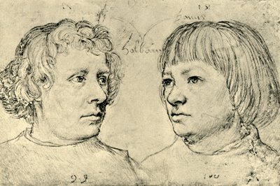 Ambrosius y Hans, los hijos del artista, 1511 de Hans Holbein the Elder