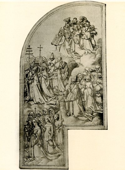 Diseño para un retablo que representa a los santos de Hans Holbein the Elder