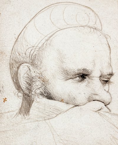 La cabeza de un ballestero apuntando de Hans Holbein the Elder