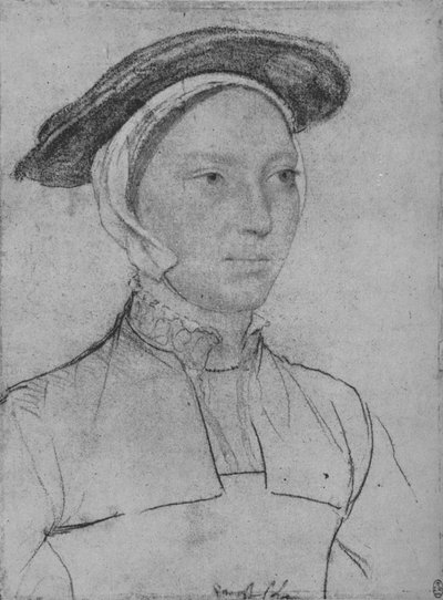 Una dama: Desconocida, c1532-1543 de Hans Holbein der Jüngere