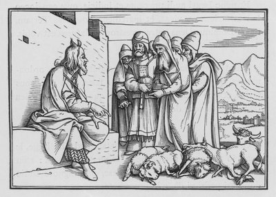 Un profeta como Moisés, Deuteronomio XVIII, 15 de Hans Holbein der Jüngere