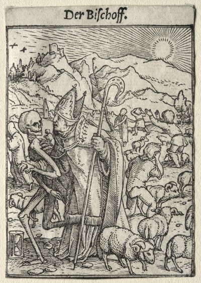 Danza de la muerte: El obispo de Hans Holbein the Younger