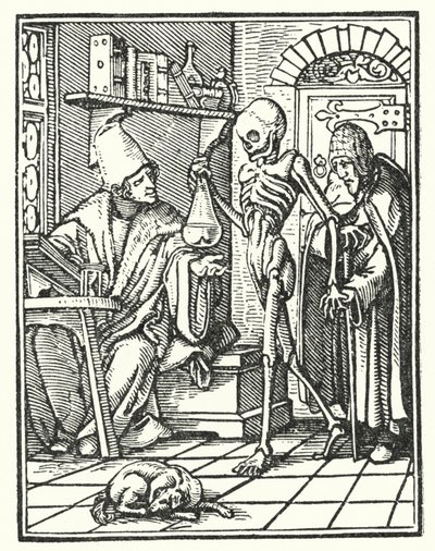 La muerte y el médico de Hans Holbein der Jüngere