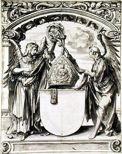 Diseño para una pintura de vidrio, c.1520 de Hans Holbein der Jüngere