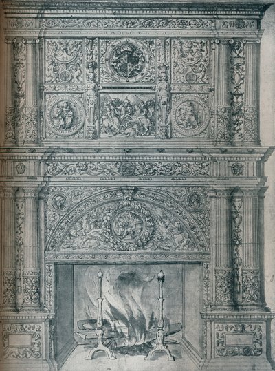 Dibujo de Chimenea, c1537 de Hans Holbein der Jüngere