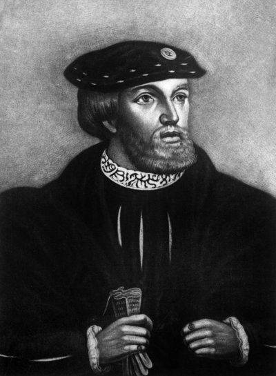 Eduardo Stafford 3er Duque de Buckingham (1478-1521) fundador del Magdalen College en Cambridge decapitado por traición en 1521 de Hans Holbein der Jüngere