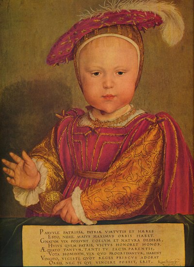 Eduardo VI como Príncipe de Gales, c. 1538 de Hans Holbein der Jüngere
