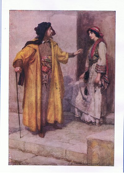 Escúchame, Jessica: cierra mis puertas (El Mercader de Venecia), de Las Obras Completas de Shakespeare publicadas por George Harrap & Co Ltd, 1920s de Hans Holbein der Jüngere