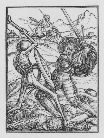 La danza de la muerte de Holbein: El soldado de Hans Holbein der Jüngere