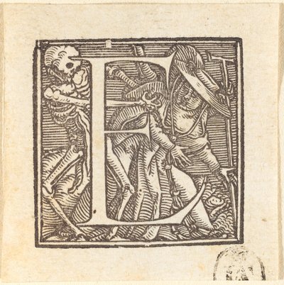Letra E de Hans Holbein der Jüngere