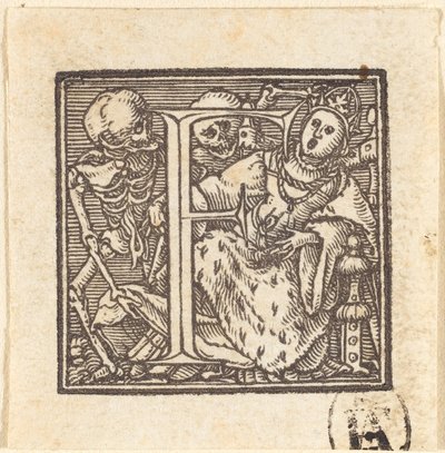 Letra F de Hans Holbein der Jüngere