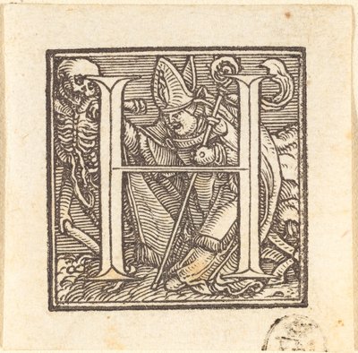 Letra H de Hans Holbein der Jüngere