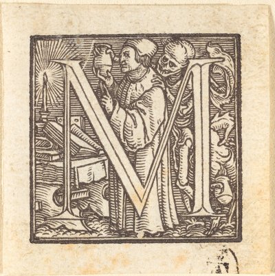 Letra M de Hans Holbein der Jüngere