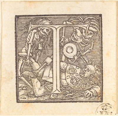 Letra T de Hans Holbein der Jüngere
