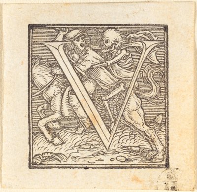 Letra V de Hans Holbein der Jüngere
