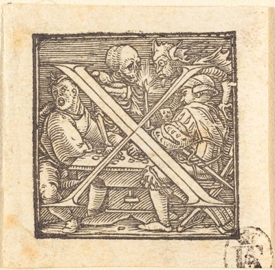 Letra X de Hans Holbein der Jüngere