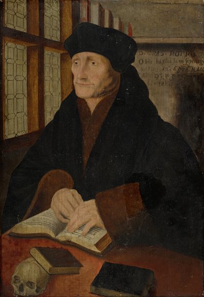 Retrato de Erasmo de Rotterdam en el Estudio de Hans Holbein der Jüngere