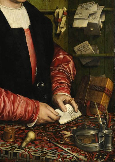 Retrato del comerciante George Gisze de Hans Holbein the Younger