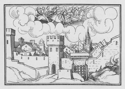 Signos y señales vistos en Jerusalén, 2 Macabeos V, 2 de Hans Holbein der Jüngere