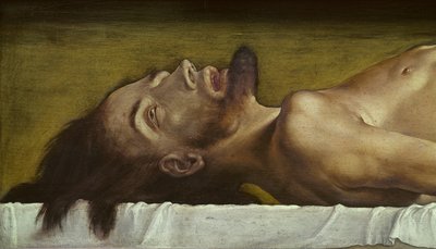 El cuerpo de Cristo muerto (detalle) de Hans Holbein der Jüngere