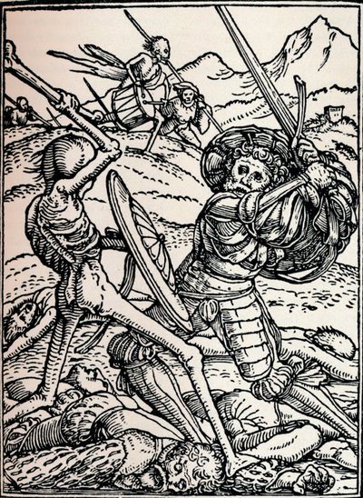 El caballero y la muerte, 1538, 1917 de Hans Holbein der Jüngere