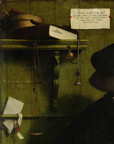 El Mercader Georg Gisze (detalle), 1532 de Hans Holbein der Jüngere