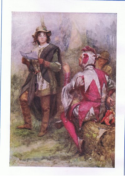 El árbol da malos frutos (Como gustéis), de Las Obras Completas de Shakespeare publicadas por George Harrap & Co Ltd, 1920s de Hans Holbein der Jüngere