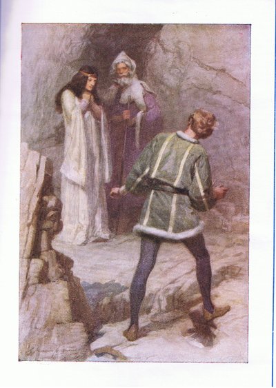 ¿Qué es? ¿un espíritu? (La Tempestad), de Las Obras Completas de Shakespeare publicadas por George Harrap & Co Ltd, 1920s de Hans Holbein der Jüngere