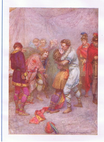 ¿Por qué arrojaste a tu esposa de ti? (Cymbeline), de The Complete Works of Shakespeare publicado por George Harrap & Co Ltd, 1920s de Hans Holbein der Jüngere