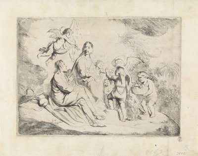 Descanso en la Huida a Egipto de Hans Horions