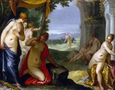 Diana y Acteón de Hans I or Johann Rottenhammer