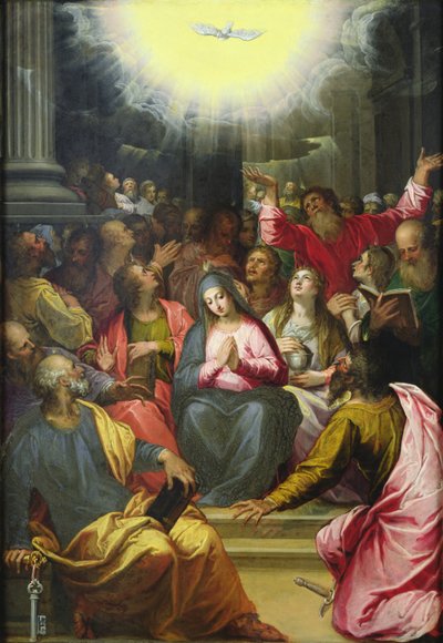 El descenso del Espíritu Santo, 1594-95 de Hans I or Johann Rottenhammer