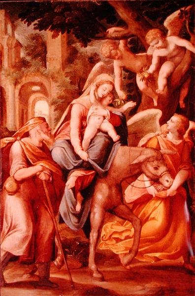 La huida a Egipto de Hans I or Johann Rottenhammer