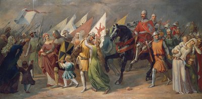 Regreso de los soldados de Zúrich de la batalla de Dattwil de Hans Jakob Oeri